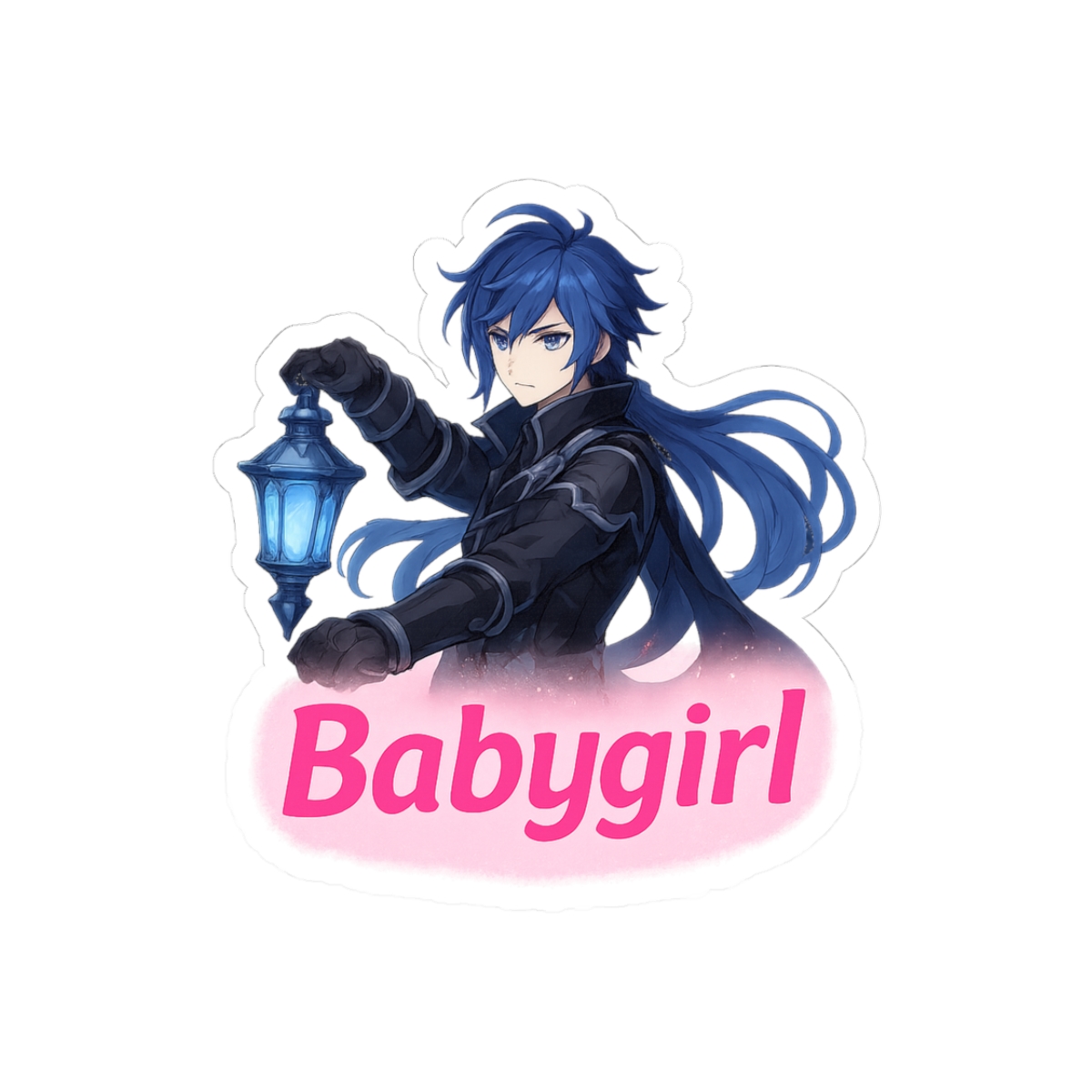 Flins Babygirl Sticker | Cute Vinyl Decal - alternate angle 1, merchandise