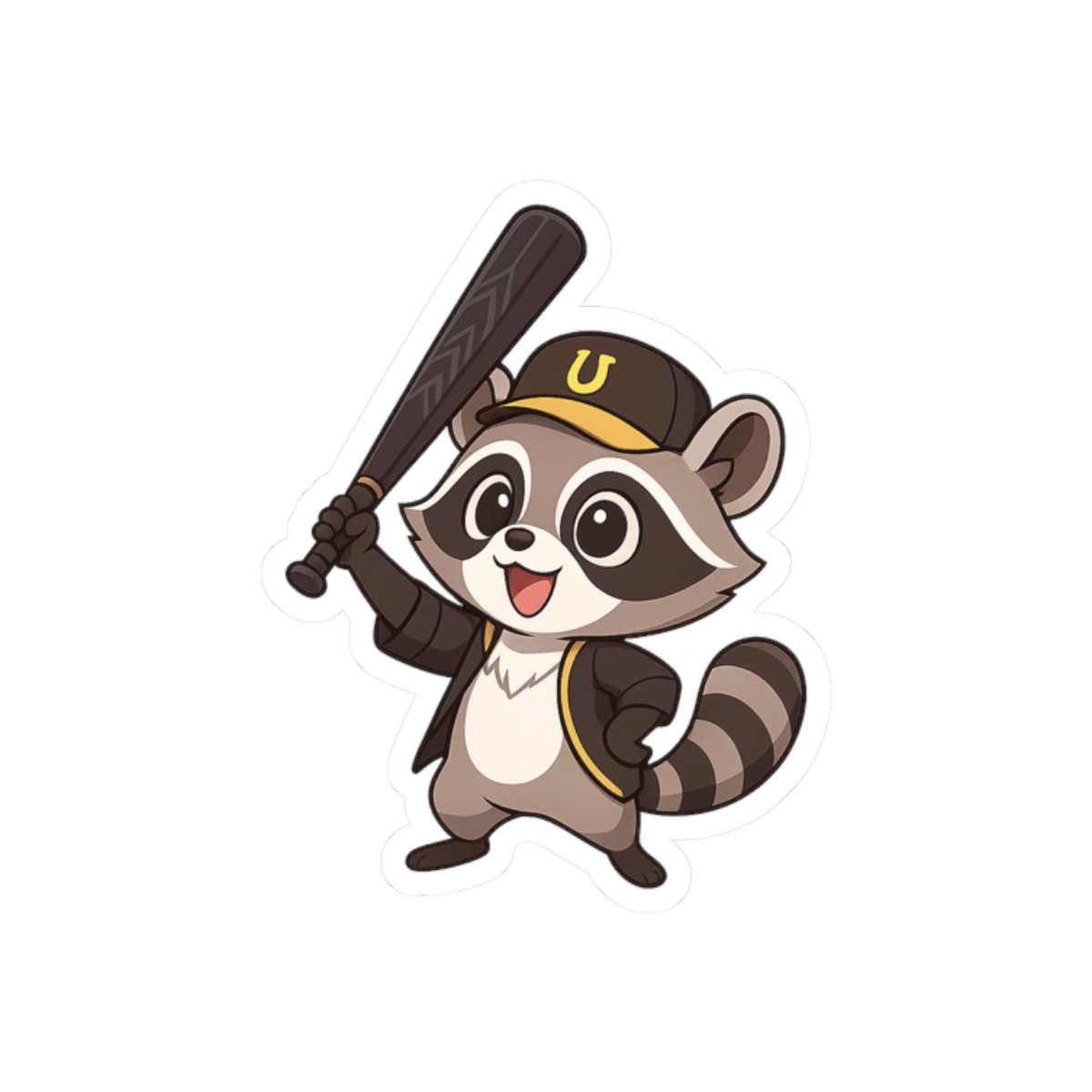 Raccoon Bat Honkai Star Rail Cute Sticker - alternate angle 3, merchandise