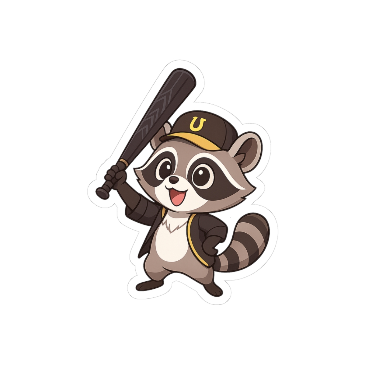 Raccoon Bat Honkai Star Rail Cute Sticker - alternate angle 1, merchandise