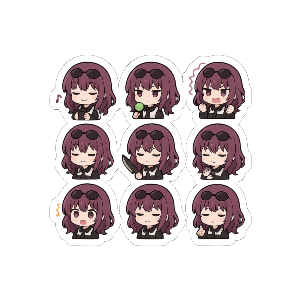 Honkai Star Rail Kafka Sticker Set | Bold Vinyl Decals