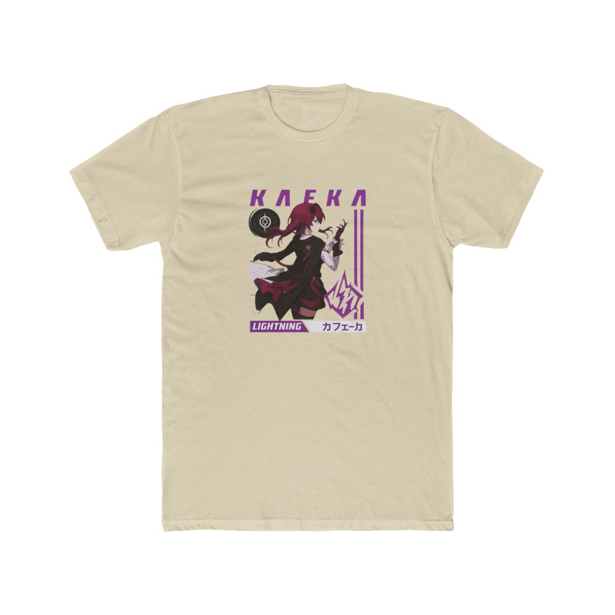 Kaeka Lightning Anime Futuristic Graphic T Shirt - alternate angle 4, merchandise