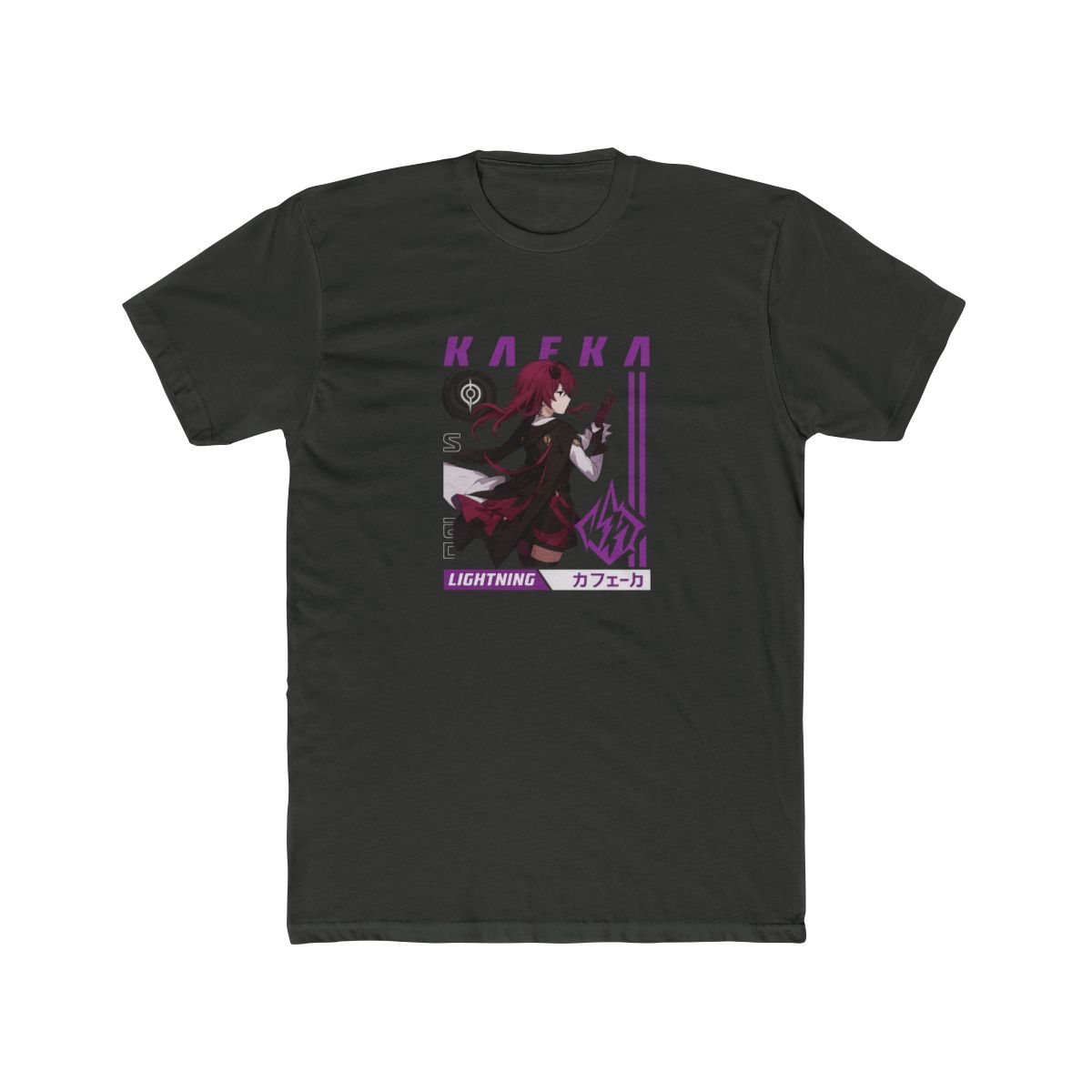 Kaeka Lightning Anime Futuristic Graphic T Shirt - alternate angle 4, merchandise