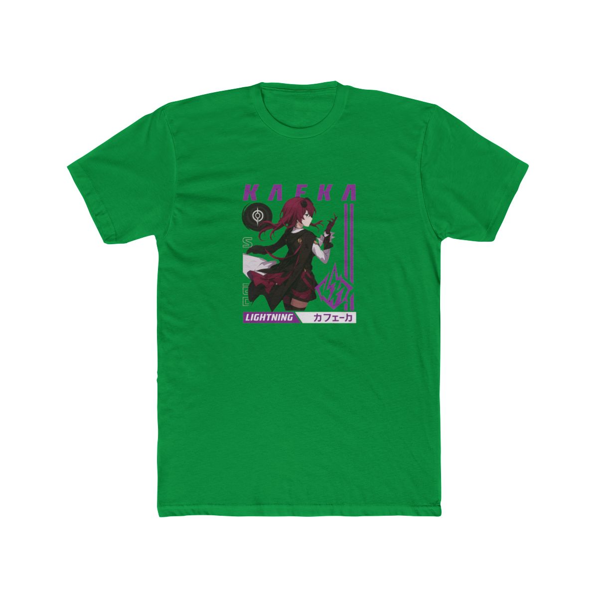 Kaeka Lightning Anime Futuristic Graphic T Shirt - alternate angle 5, merchandise
