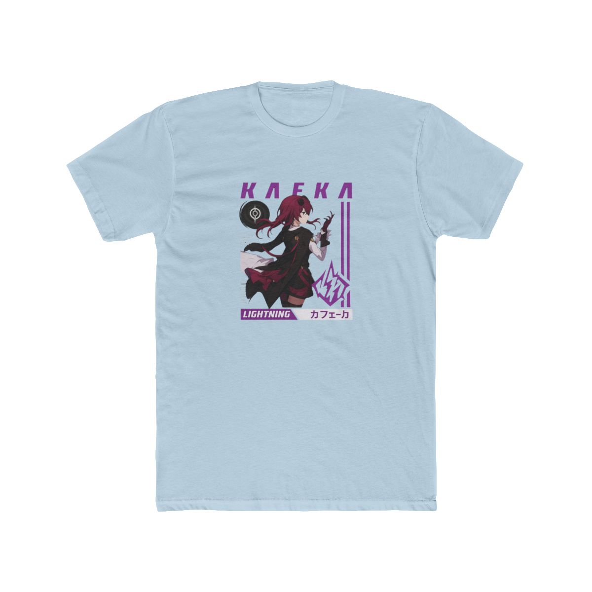 Kaeka Lightning Anime Futuristic Graphic T Shirt - alternate angle 2, merchandise