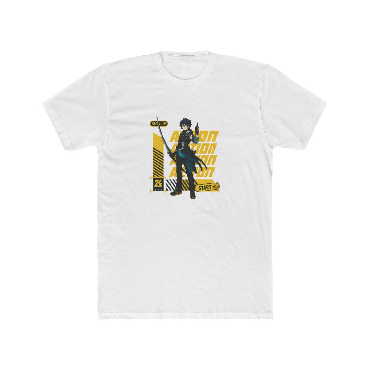 Asaba Harumasa Zenless Zone Zero T Shirt - alternate angle 3, merchandise
