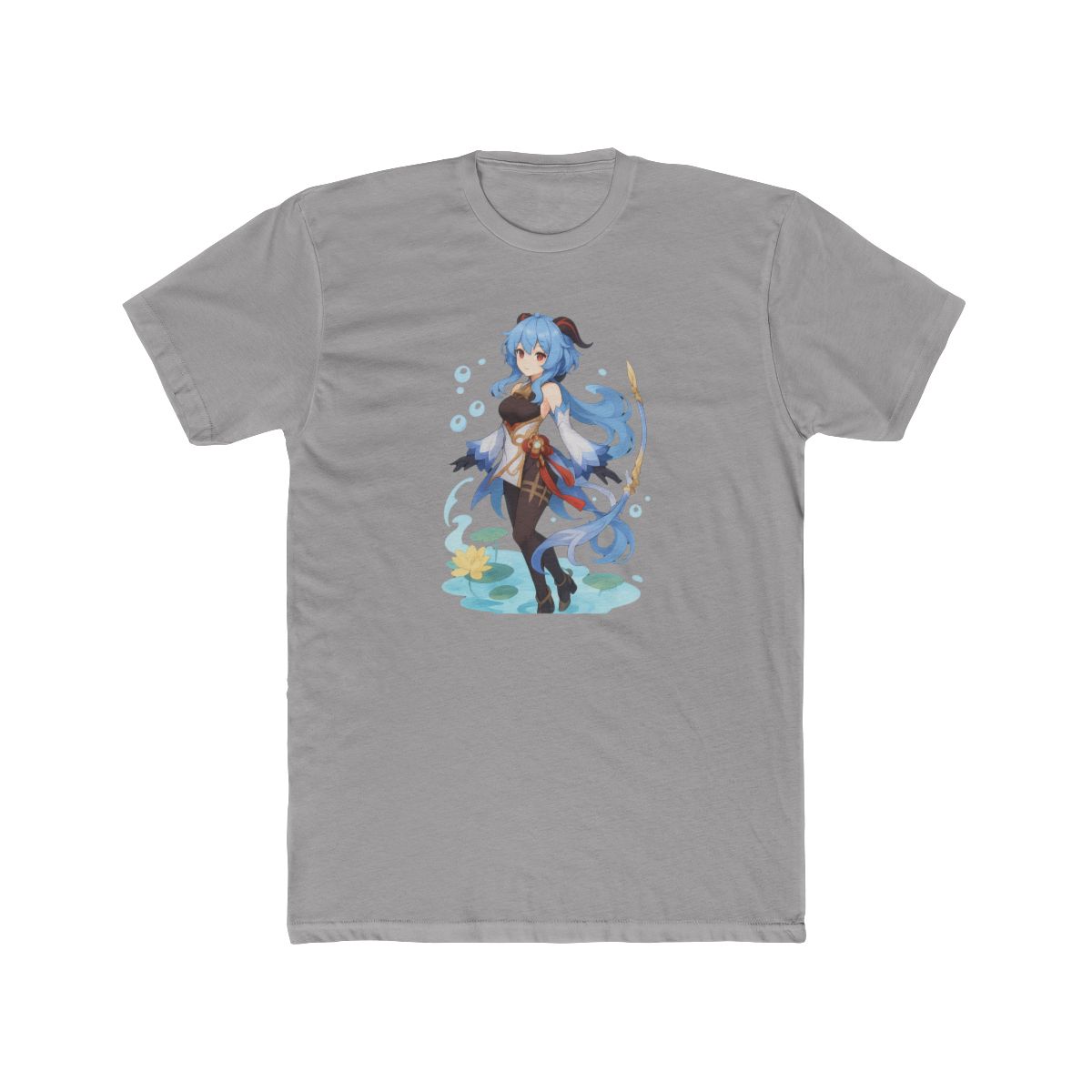 Genshin Impact Ganyu Mystical Anime T Shirt - alternate angle 2, merchandise