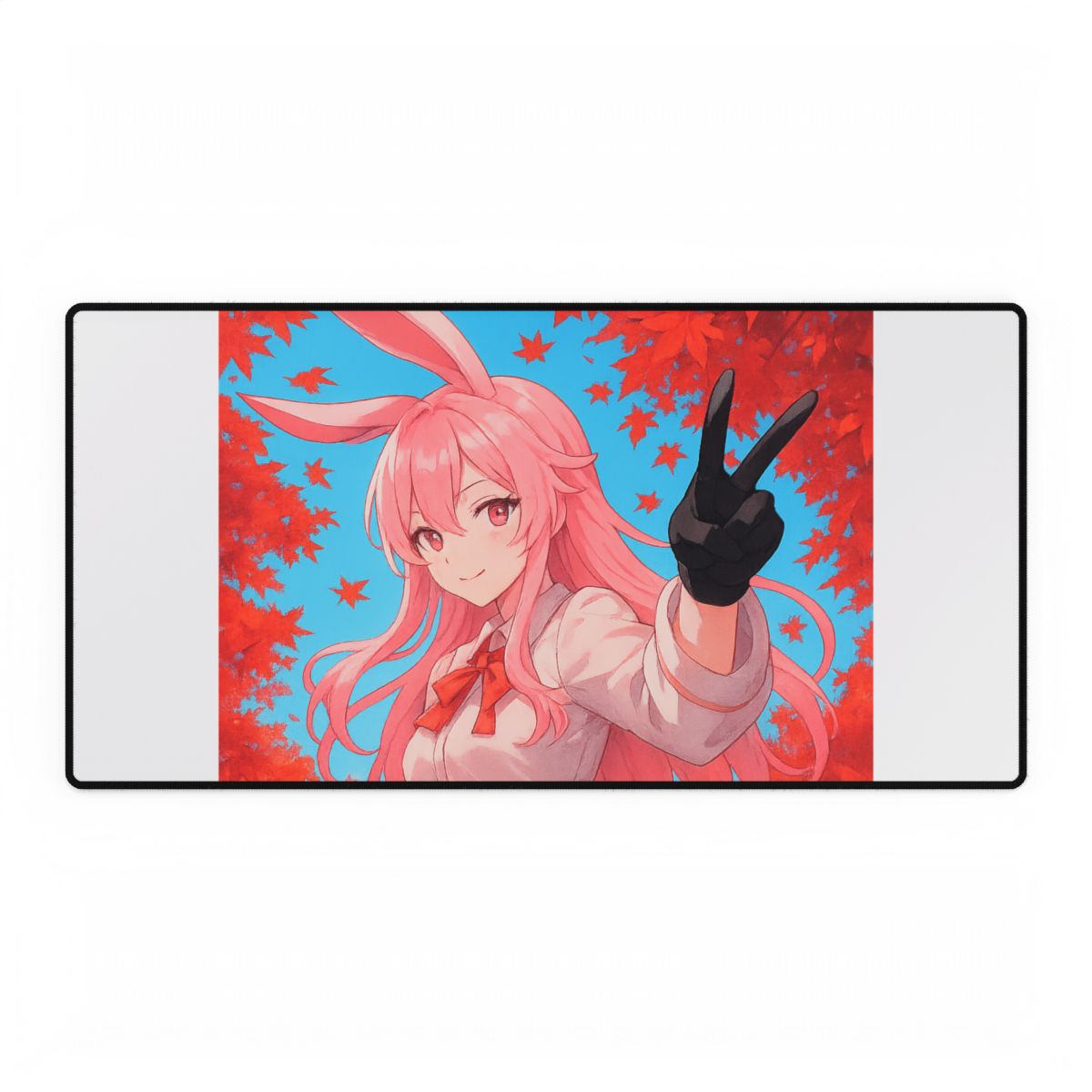 Honkai Star Rail Evanescia Anime Desk Accessories with RGB LED, Gaming Desk Mat