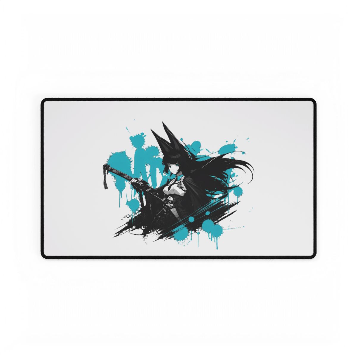 Hoshimi Miyabi ZZZ Gaming Mousepad, Zenless Zone Zero Desk Mat, Black White Anime Large | HoYoverse - Official Accessories merchandise
