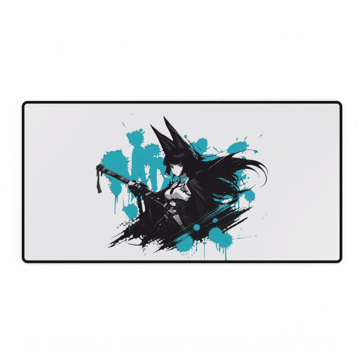 Hoshimi Miyabi ZZZ Gaming Mousepad, Zenless Zone Zero Desk Mat, Black White Anime Large | HoYoverse